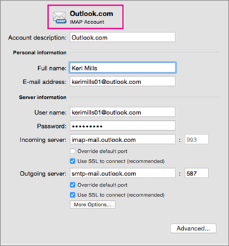 setting encryption on outllok 2016 for mac